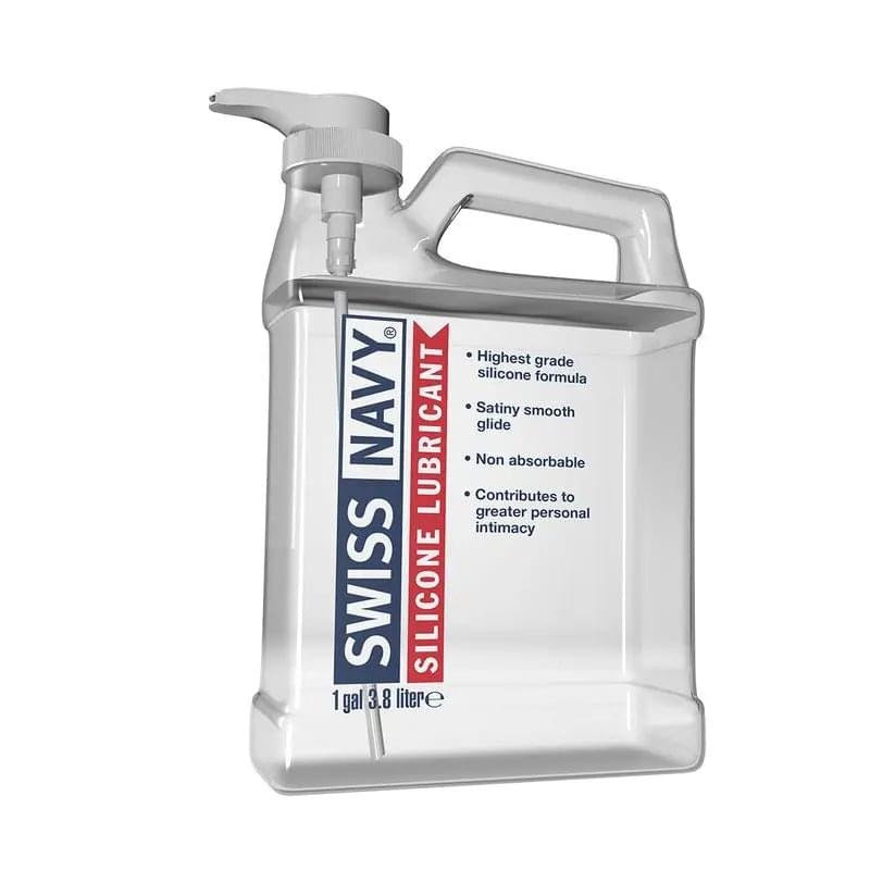 Swiss Navy Silicone Lubricant 1gal/3.8L Swiss Navy Discreet Intimate Essentials.