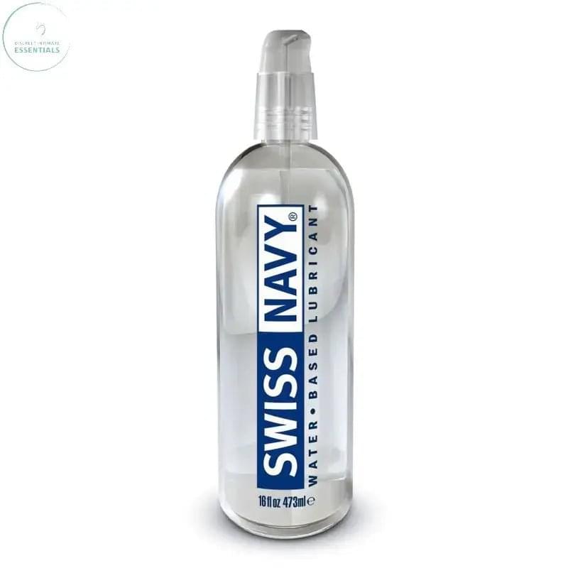 Swiss Navy Water Based Lubricant 16oz/473ml Swiss Navy Discreet Intimate Essentials.