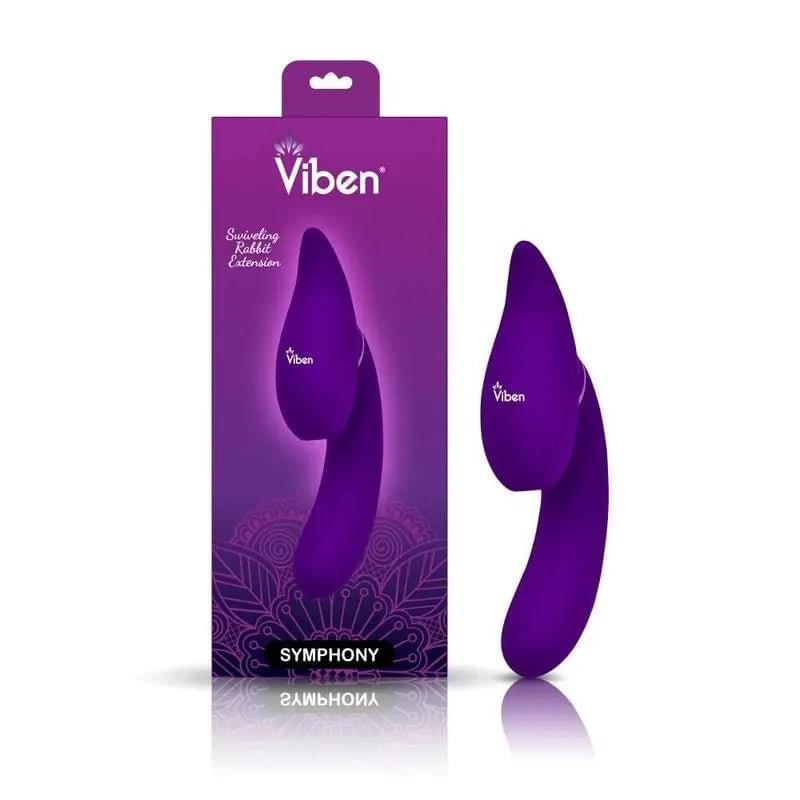 Symphony 21 Mode Swivel Suction Head Triple Motor Vibrator Viben Discreet Intimate Essentials.
