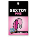 Tail Butt Plug Enamel Pin Wood Rocket Discreet Intimate Essentials.
