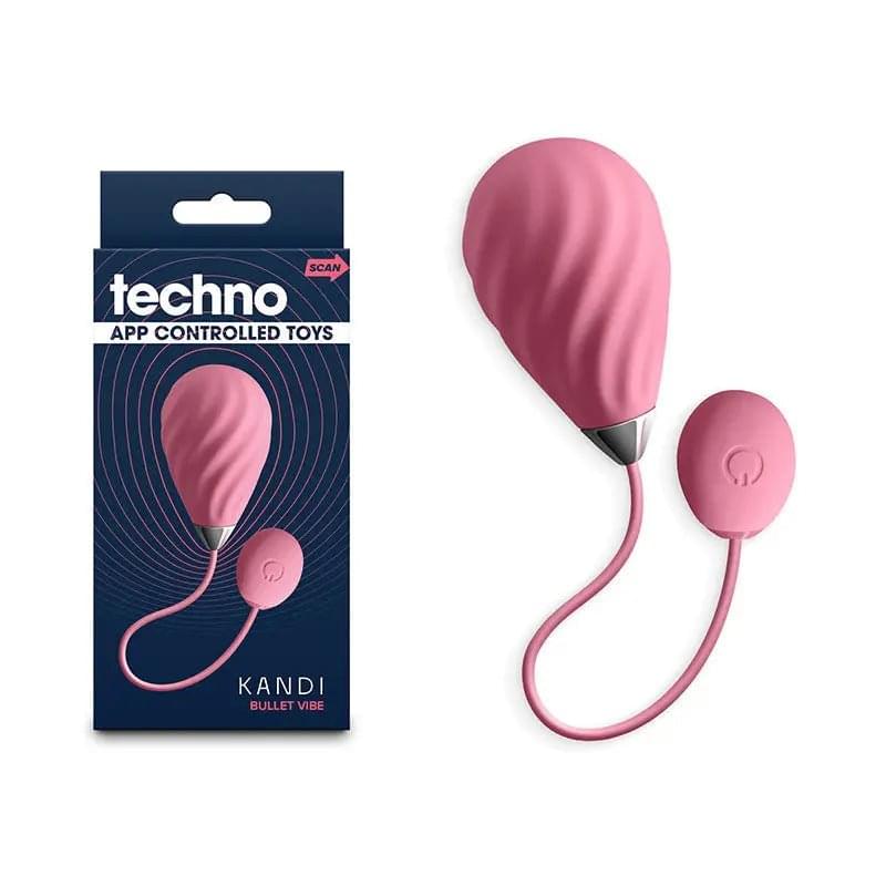 Techno - Kandi -  USB Rechargeable Vibrating Egg with App Control NS Novelties Discreet Intimate Essentials.