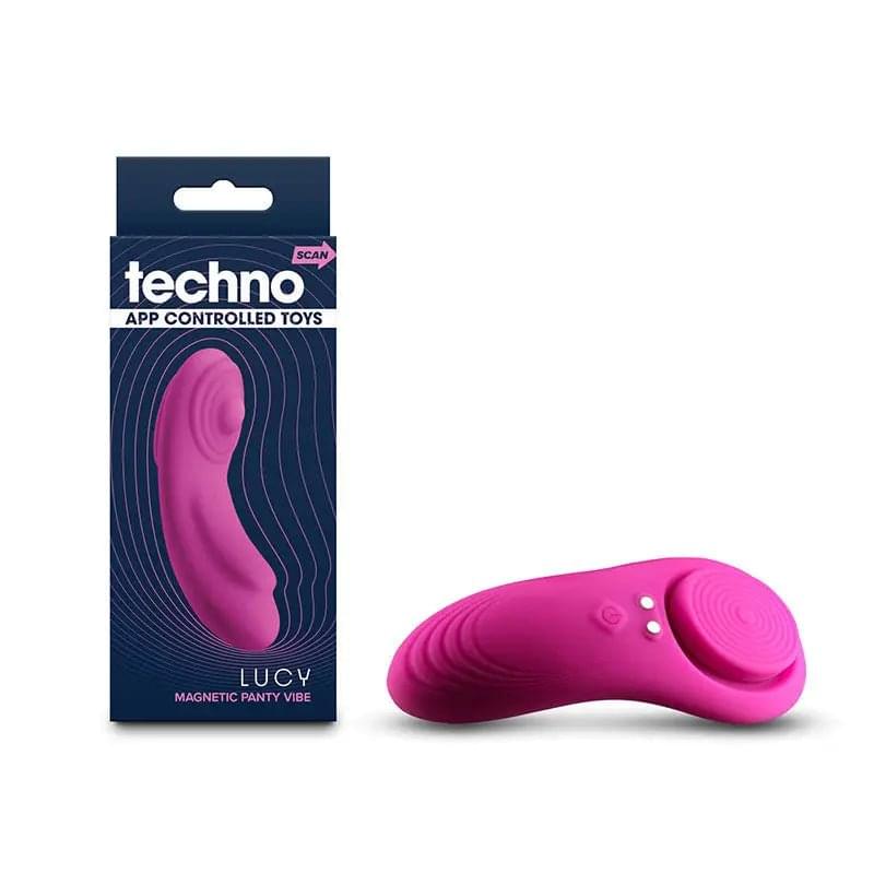 Techno - Lucy - Magenta - Magenta USB Rechargeable Panty Vibrator with App Control NS Novelties Discreet Intimate Essentials.