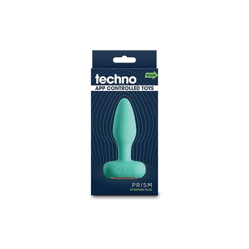 Techno - Prism - Teal 10.9 cm USB Rechargeable Butt Plug with App Control NS Novelties Discreet Intimate Essentials.