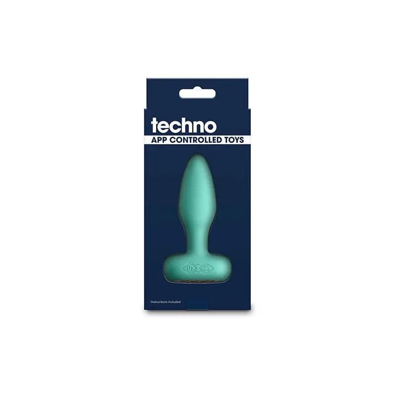 Techno - Prism - Teal 10.9 cm USB Rechargeable Butt Plug with App Control NS Novelties Discreet Intimate Essentials.
