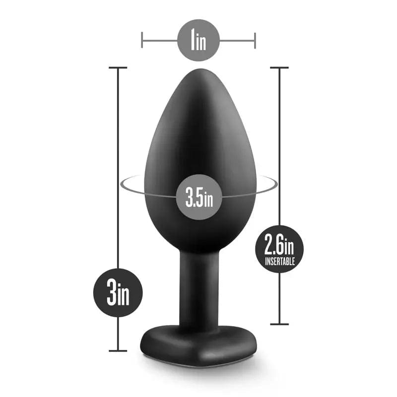 Temptasia Bling Plug Small Black Temptasia Discreet Intimate Essentials.
