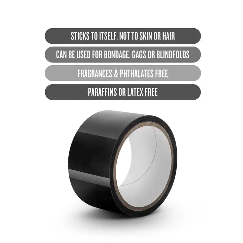 Temptasia Bondage Tape 18m Black Temptasia Discreet Intimate Essentials.