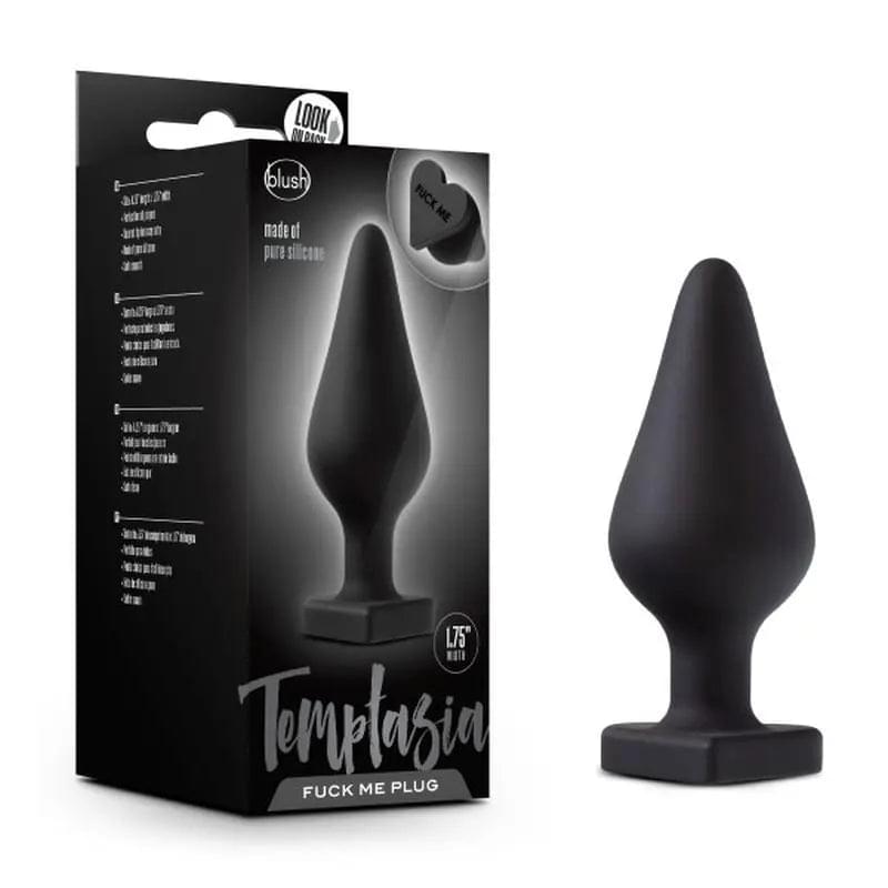 Temptasia Fuck Me Butt Plug Black Temptasia Discreet Intimate Essentials.