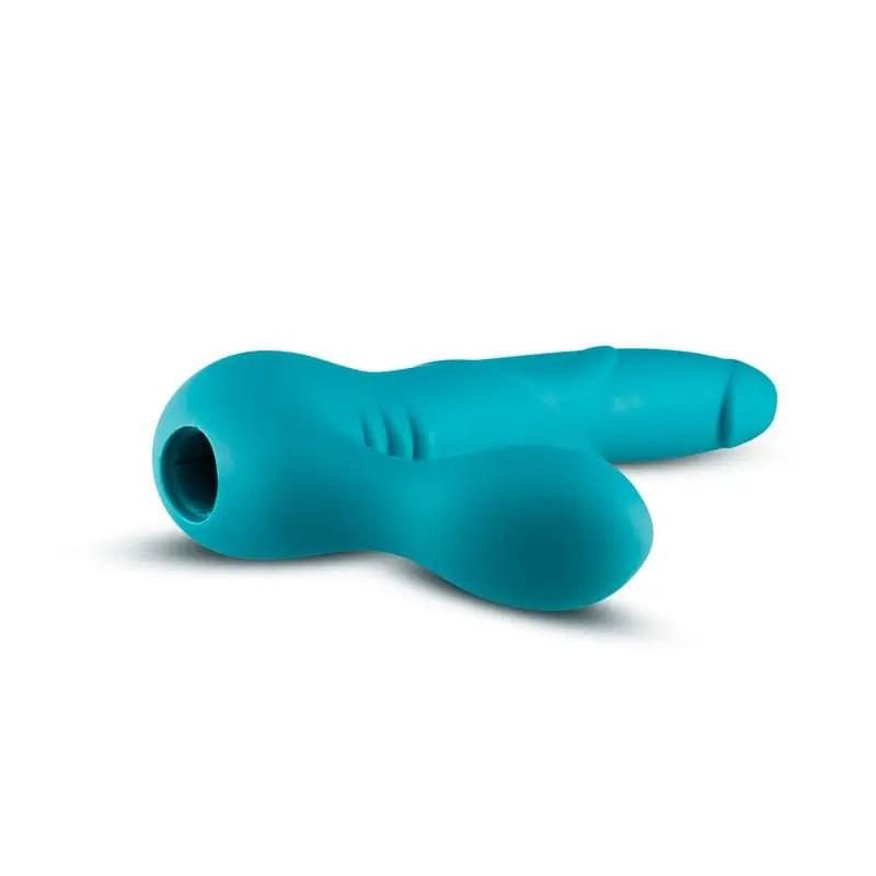 Temptasia Luna Strapless Silicone Dildo Teal Temptasia Discreet Intimate Essentials.