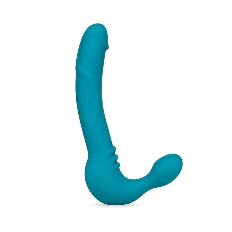 Temptasia Luna Strapless Silicone Dildo Teal Temptasia Discreet Intimate Essentials.