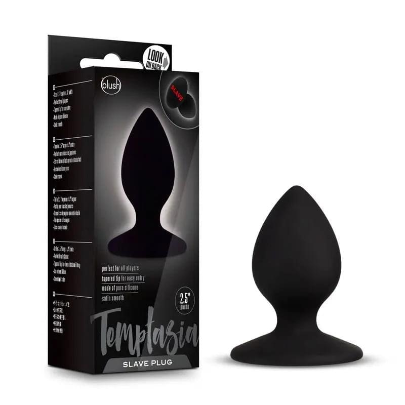 Temptasia Slave Plug Black Temptasia Discreet Intimate Essentials.