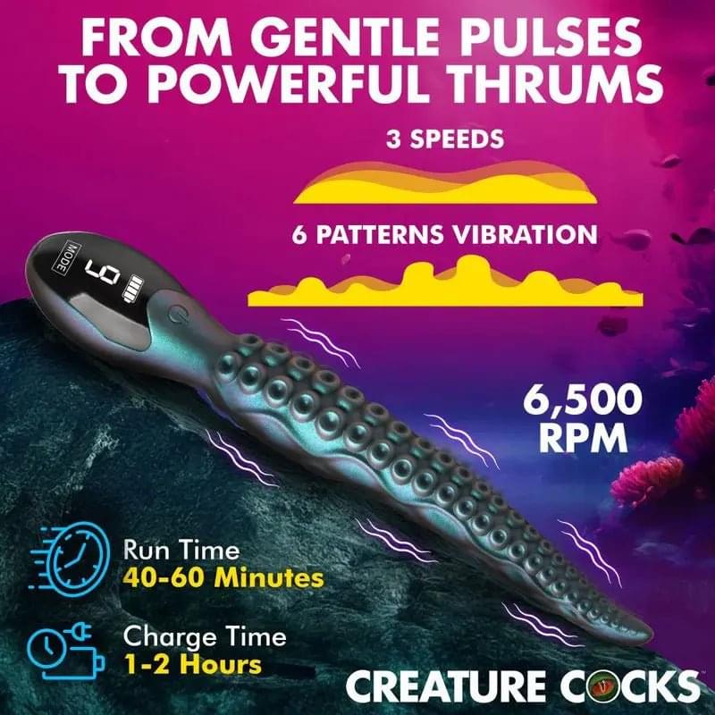 Tentavibe Silicone Vibrator Creature Cocks Discreet Intimate Essentials.