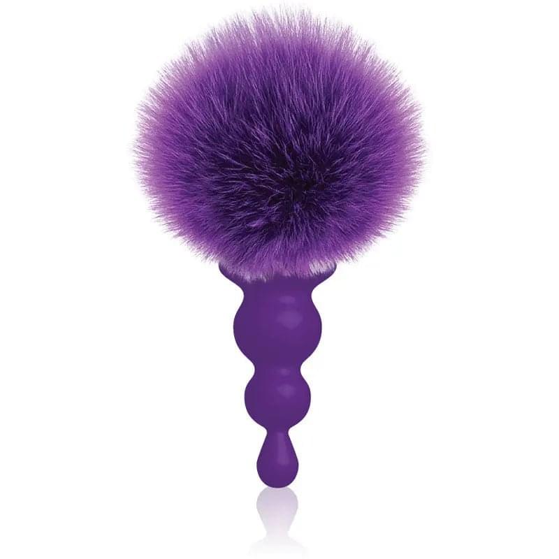 The 9's Cottontails, Beaded,  -  Butt Plug with Bunny Tail Icon Brands Discreet Intimate Essentials.