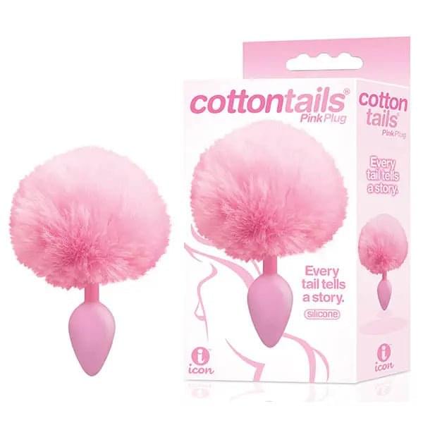 The 9's Cottontails -  Butt Plug with Bunny Tail Icon Brands Discreet Intimate Essentials.