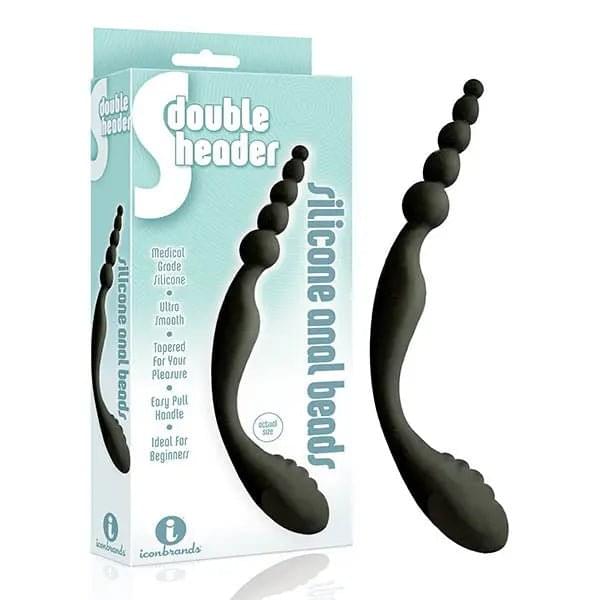 The 9's S-Double Header -  Double Ended Anal Beads Icon Brands Discreet Intimate Essentials.