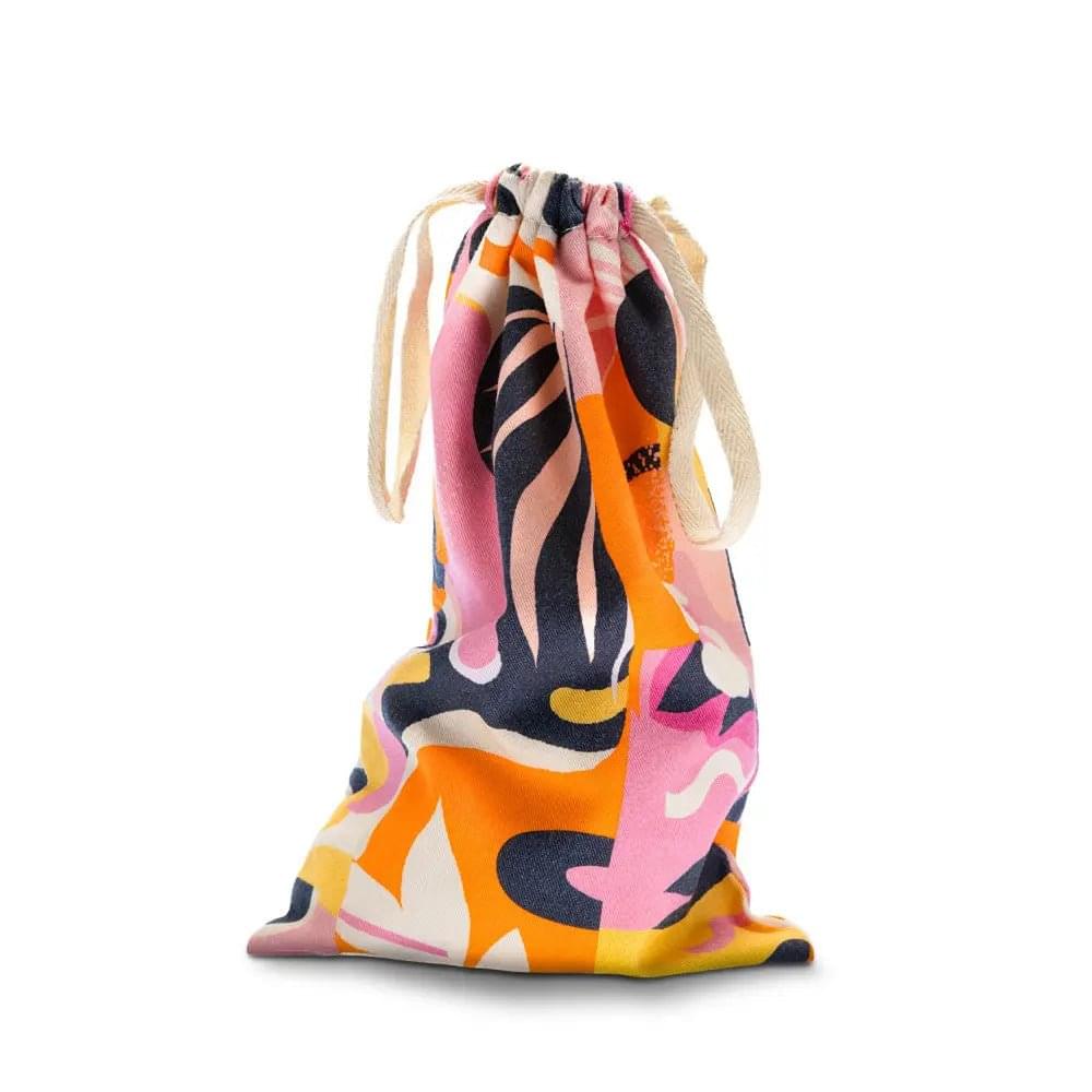 The Collection Burst - Cotton Toy Storage Bag Blush Novelties Discreet Intimate Essentials.