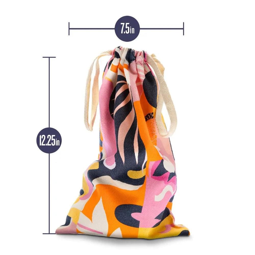 The Collection Burst - Cotton Toy Storage Bag Blush Novelties Discreet Intimate Essentials.