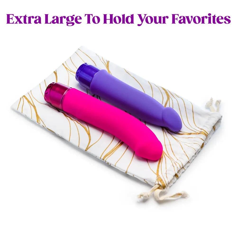 The Collection Embrace - Cotton Toy Storage Bag Blush Novelties Discreet Intimate Essentials.