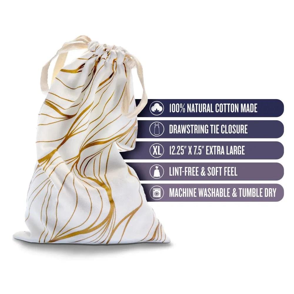 The Collection Embrace - Cotton Toy Storage Bag Blush Novelties Discreet Intimate Essentials.