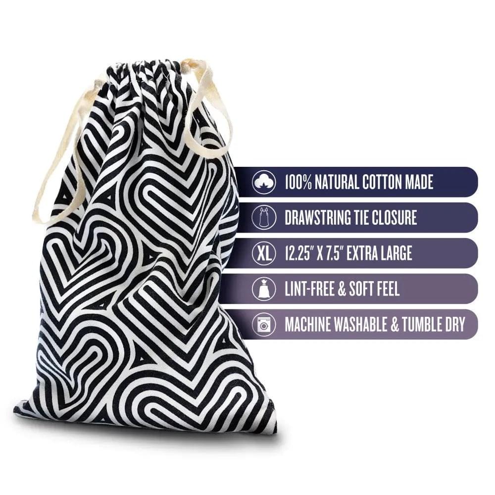 The Collection Embrace - Cotton Toy Storage Bag Blush Novelties Discreet Intimate Essentials.