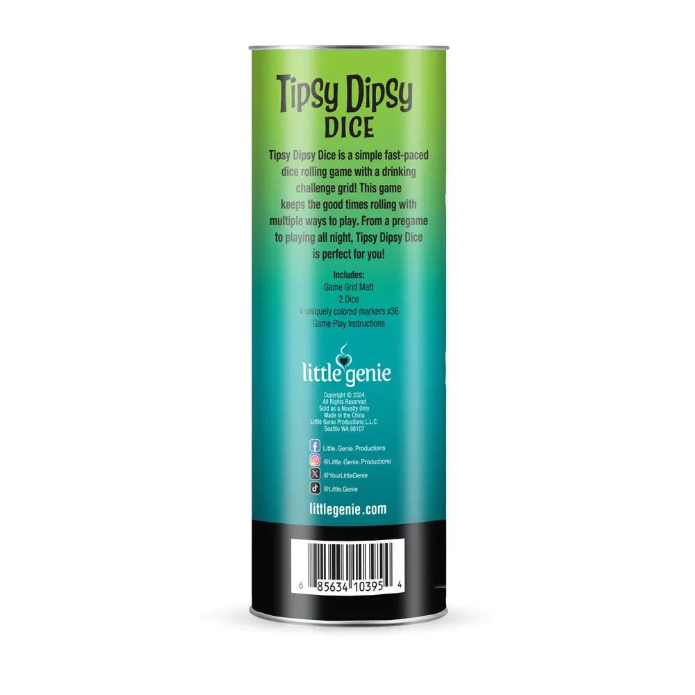 Shop affordable quality Tipsy Dipsy Dice - Drinking Game for Parties - Discreet Intimate Essentials - GAMES - Little Genie