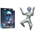 Shop affordable quality To Infinity - Silver Inflatable Squatting Alien Love Doll - Discreet Intimate Essentials - DOLLS - Excellent Power
