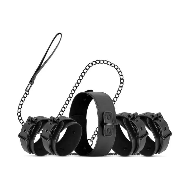 Total Restraint Complete Set Black Bedroom Fantasies Discreet Intimate Essentials.