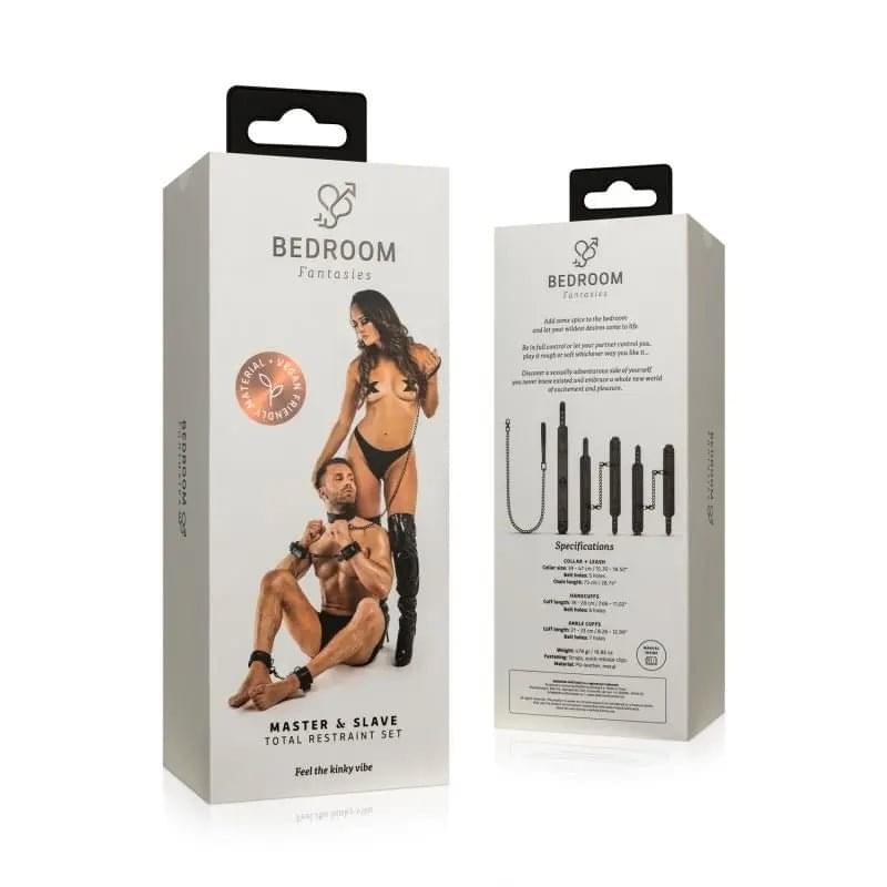 Total Restraint Complete Set Black Bedroom Fantasies Discreet Intimate Essentials.