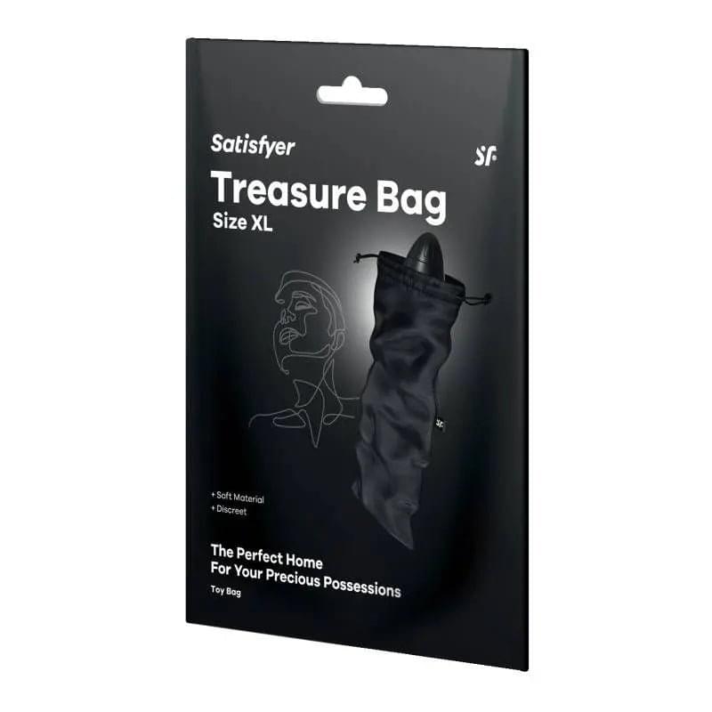 Treasure Bag Black Extra Large Satisfyer Discreet Intimate Essentials.