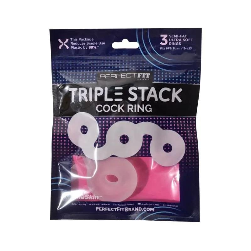 Triple Stack Cock Ring PerfectFit Discreet Intimate Essentials.