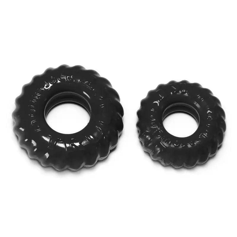 Truckt 2 Pc Cockring Set Black OxBalls Discreet Intimate Essentials.