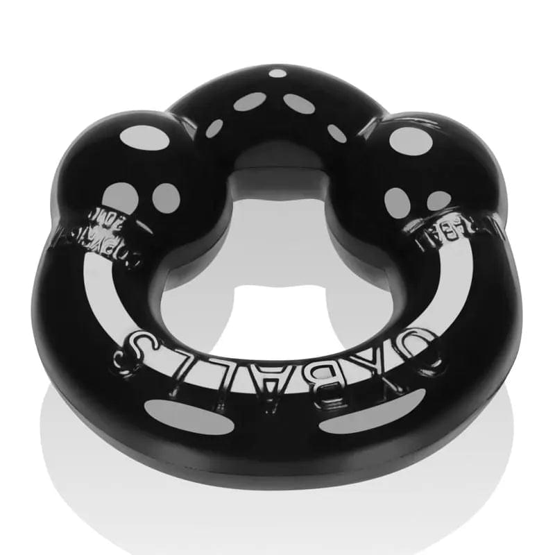 Ultraballs 2 Pk Cockring Black And Pool Blue OxBalls Discreet Intimate Essentials.