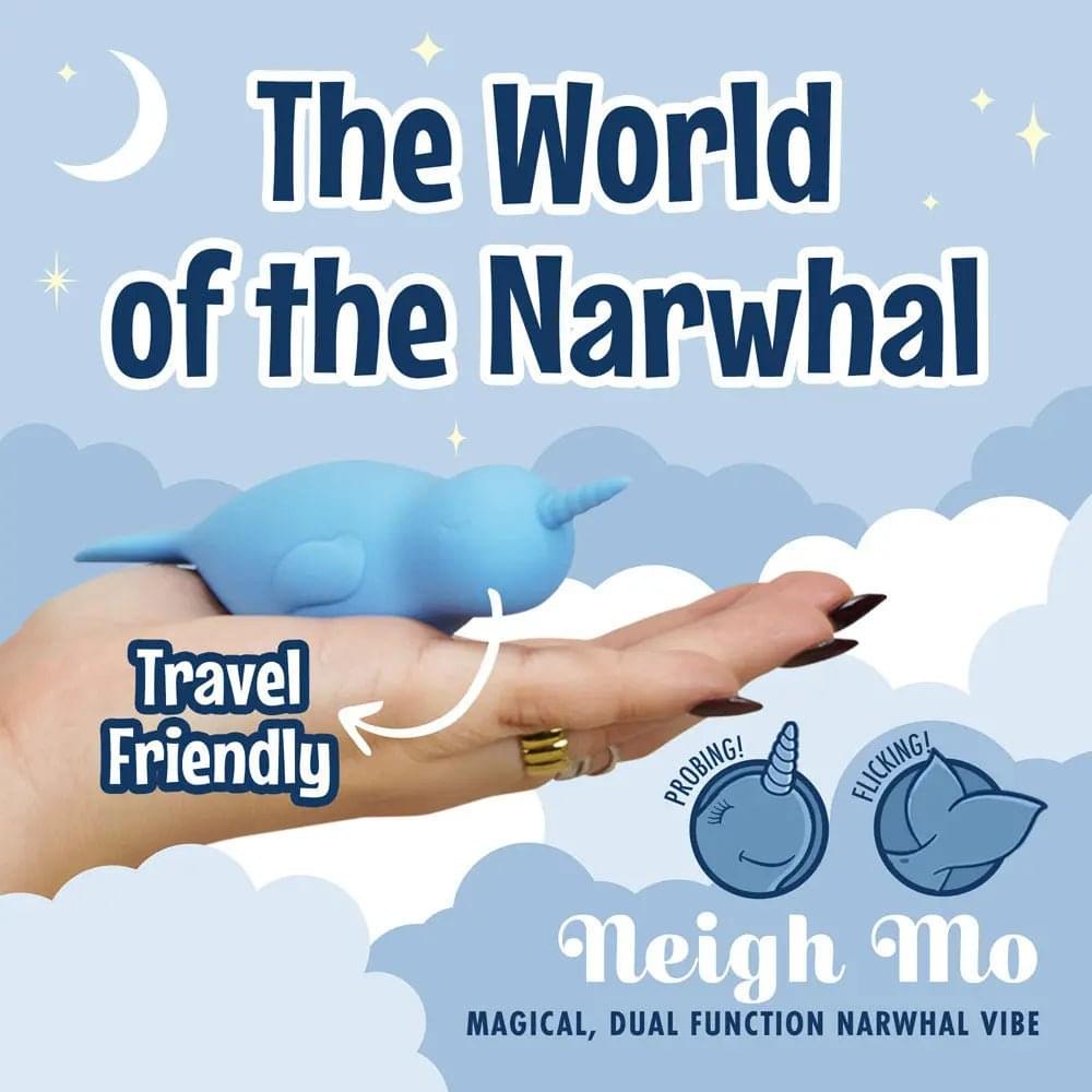 Unihorn of the Sea - Neigh Mo - The Narwhal -  USB Rechargeable Dual Motor Stimulator Creative Conceptions Discreet Intimate Essentials.