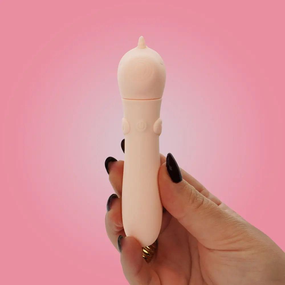 Unihorn - USB Bullet - Heart Throb - Coral USB Rechargeable Vibrating Bullet Creative Conceptions Discreet Intimate Essentials.