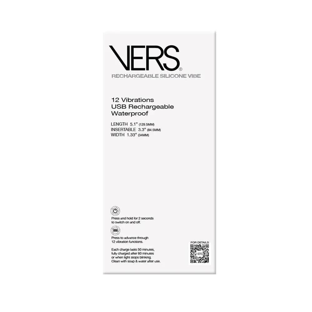 VERS Rechargeable Silicone P-Spot Vibe -  13 cm USB Rechargeable Prostate Massager C1 Releasing Discreet Intimate Essentials.