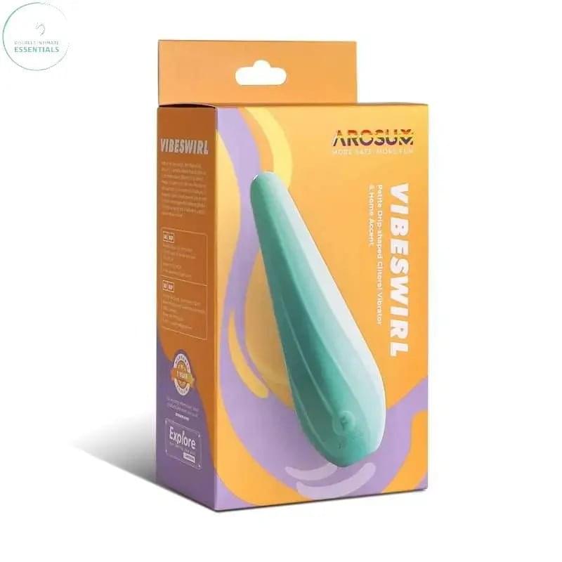 VibeSwirl Drip Shape Rechargeable Vibrator Arosum Discreet Intimate Essentials.