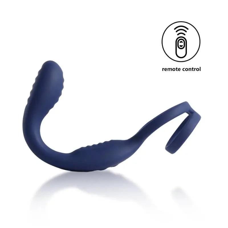 VibraDuo Vibrating Anal Probe and Perineum Stim with Cockring Arosum Discreet Intimate Essentials.