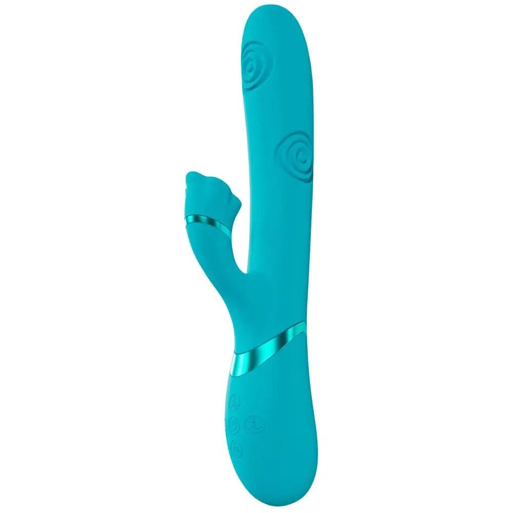 VIVE Fiore -  25 cm USB Rechargeable Tapping Rabbit Vibrator Shots Toys Discreet Intimate Essentials.