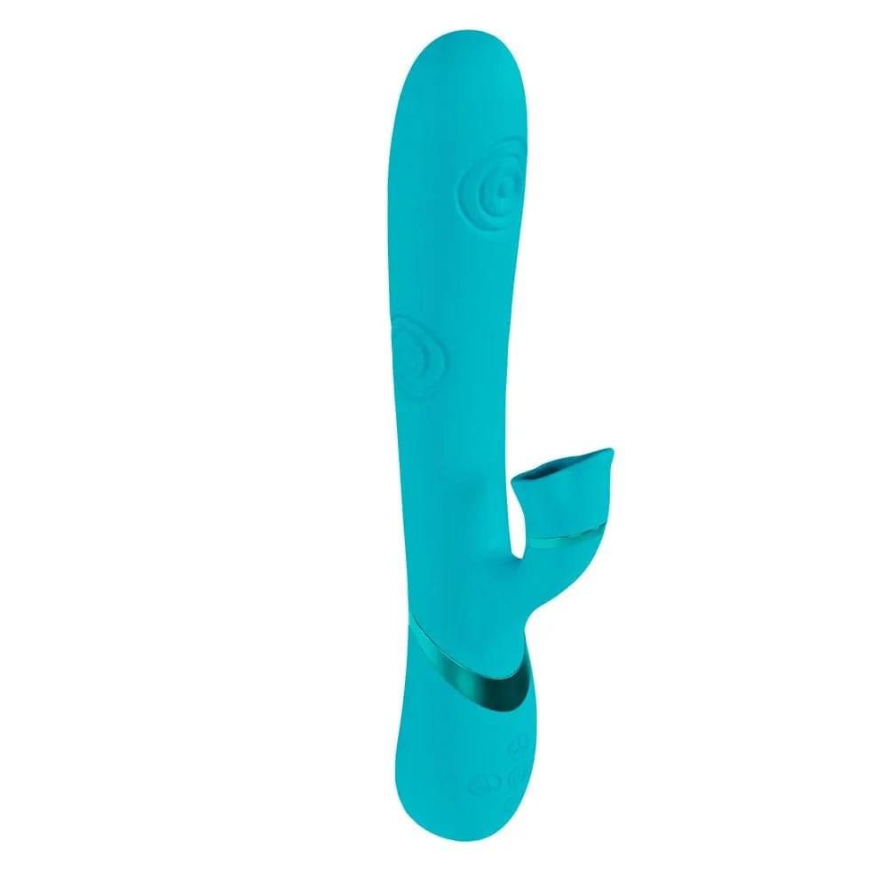 VIVE Fiore -  25 cm USB Rechargeable Tapping Rabbit Vibrator Shots Toys Discreet Intimate Essentials.
