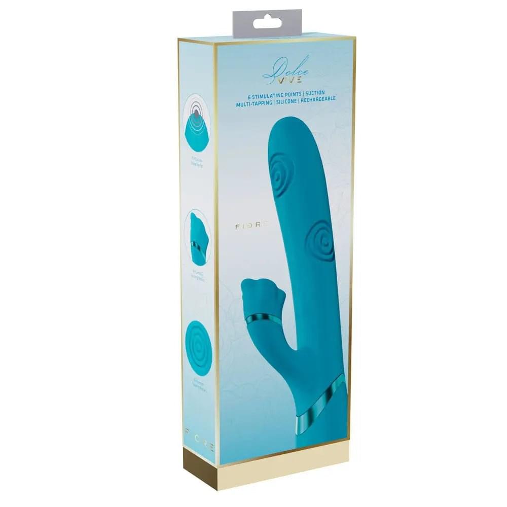 VIVE Fiore -  25 cm USB Rechargeable Tapping Rabbit Vibrator Shots Toys Discreet Intimate Essentials.