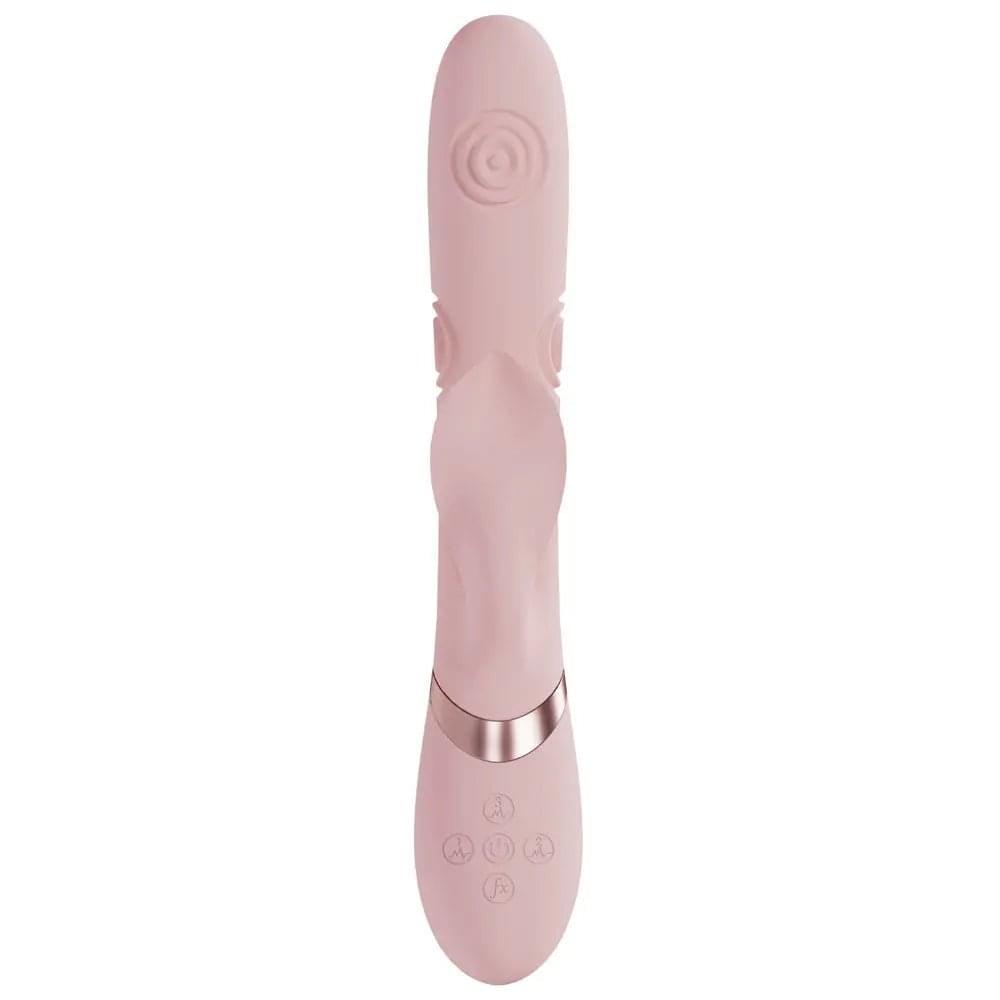 VIVE Fronda -  -  25 cm USB Rechargeable Tapping Rabbit Vibrator Shots Toys Discreet Intimate Essentials.