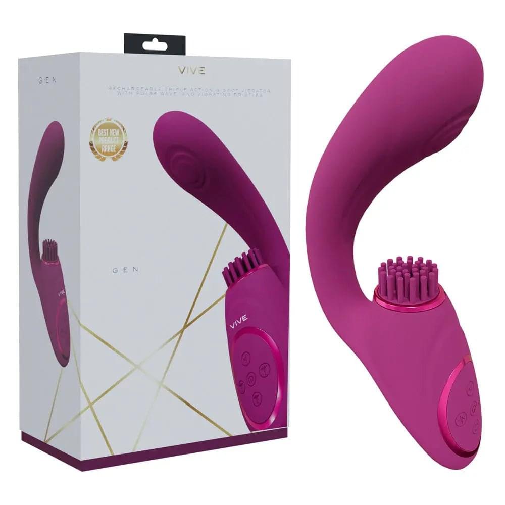 VIVE Gen -  -  USB Rechargeable Triple Motor Vibrator Shots Toys Discreet Intimate Essentials.