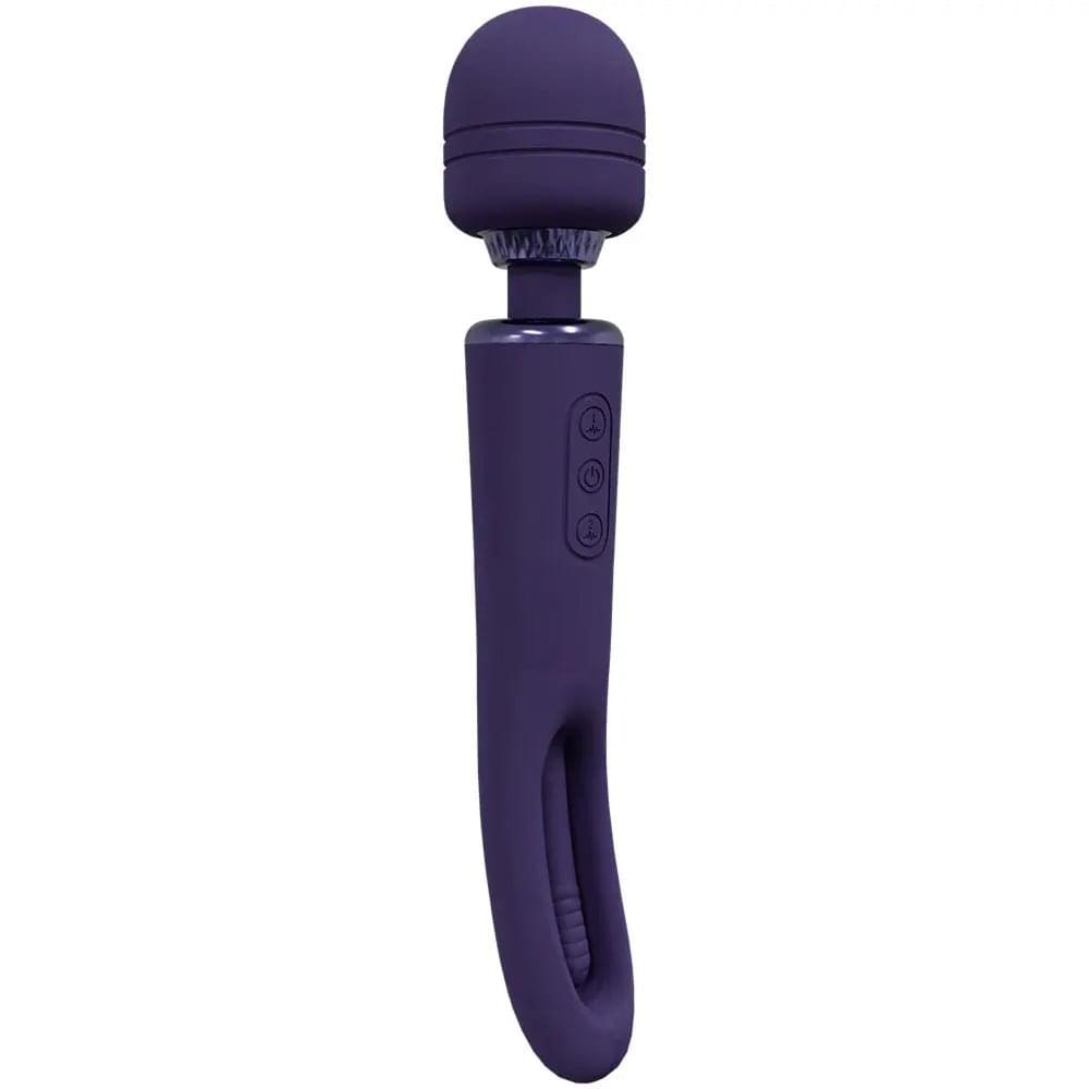 VIVE Kiku -  -  25.2 cm USB Rechargeable Dual End Massage Wand with Flapping Tip Shots Toys Discreet Intimate Essentials.