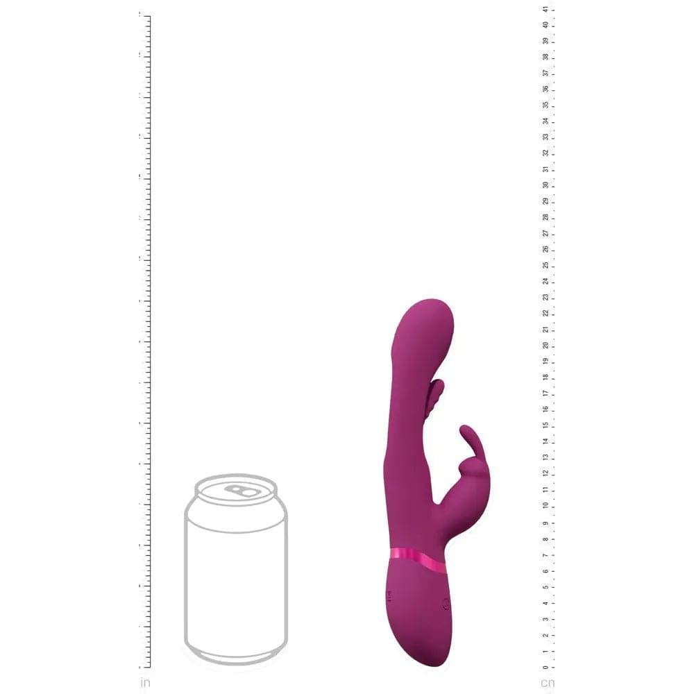 VIVE Mika -  -  23.2 cm USB Rechargeable Rabbit Vibrator with Flapping Shaft Shots Toys Discreet Intimate Essentials.