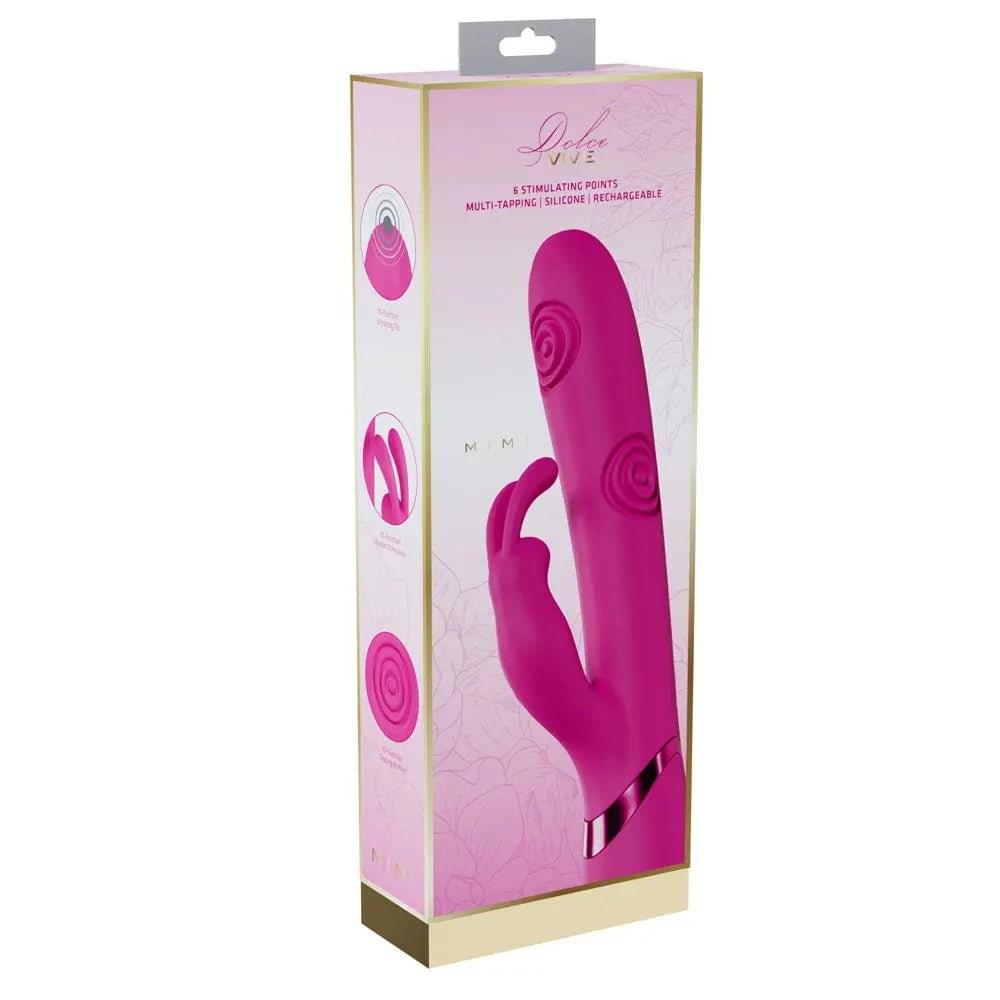 VIVE Mimi -  -  25 cm USB Rechargeable Vibrating & Tapping Rabbit Vibrator Shots Toys Discreet Intimate Essentials.