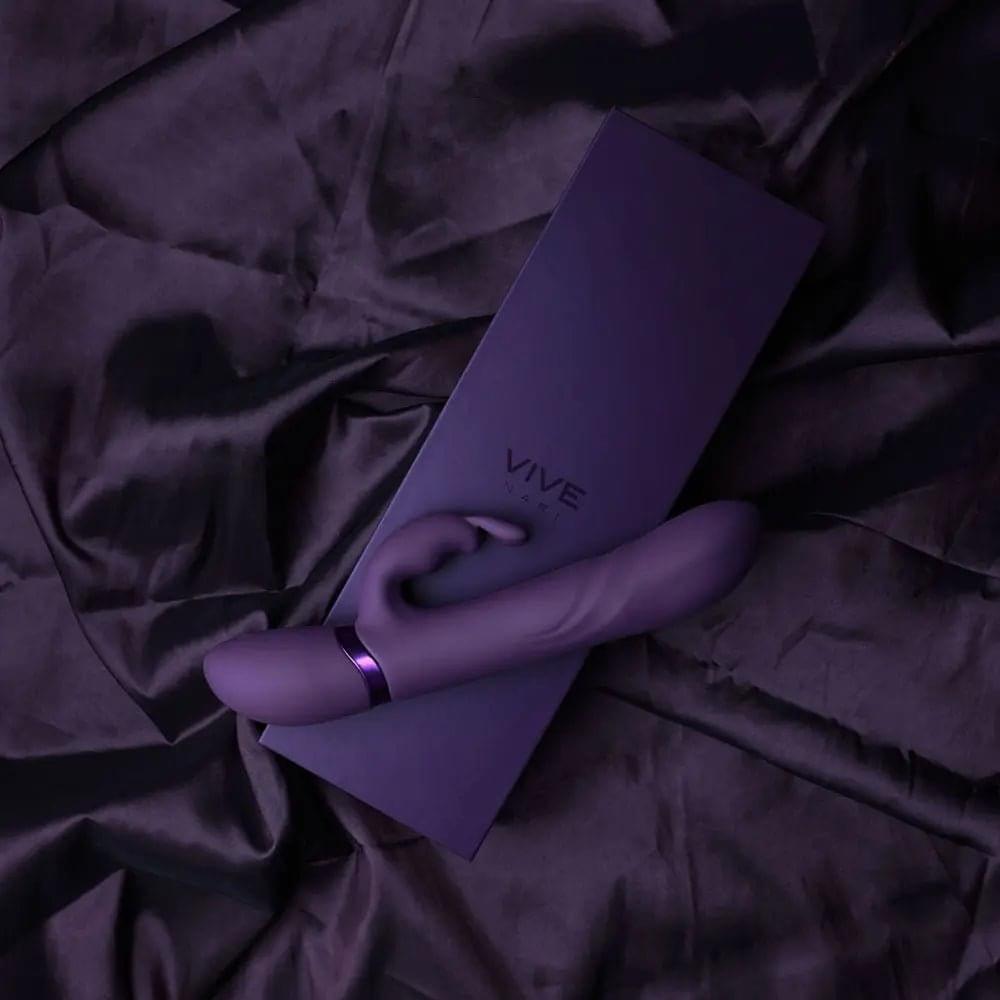 VIVE Nari -  -  24.1 cm USB Rechargeable Rabbit Vibrator Shots Toys Discreet Intimate Essentials.