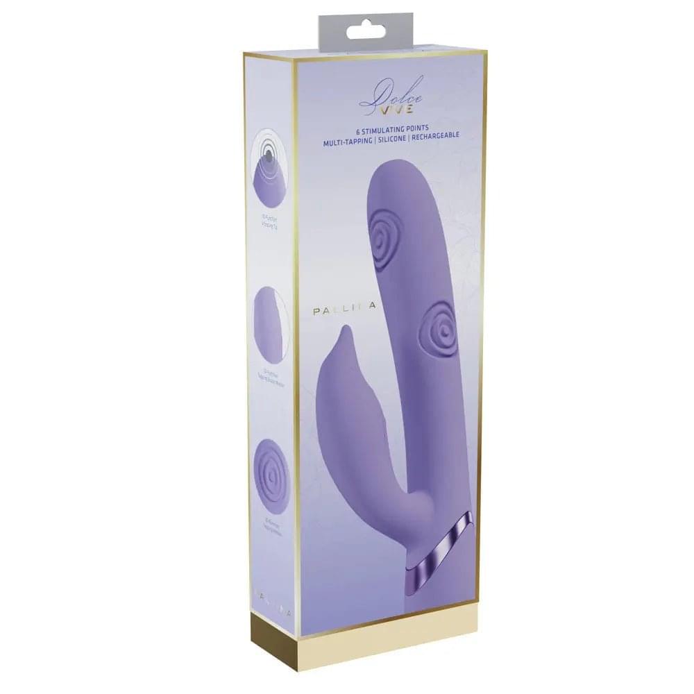 VIVE Pallina -  -  25 cm USB Rechargeable Tapping Rabbit Vibrator Shots Toys Discreet Intimate Essentials.
