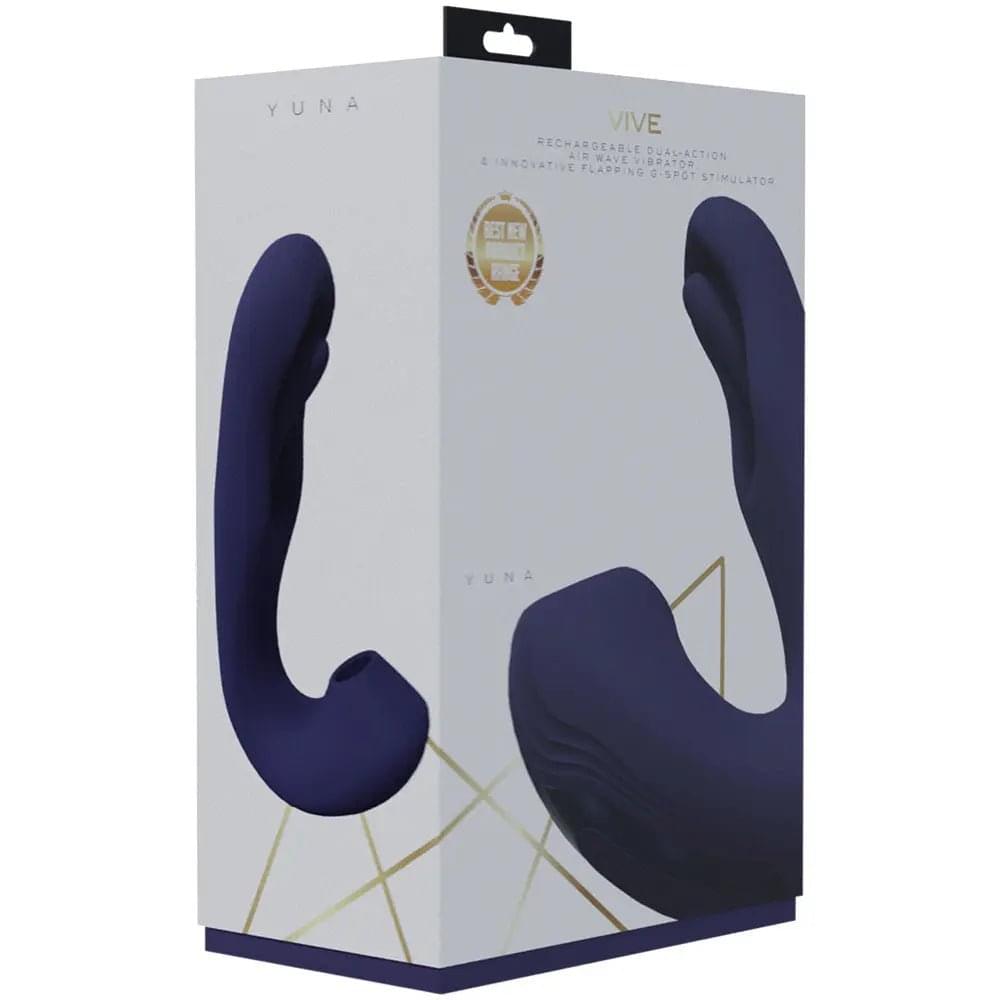VIVE Yuna -  -  USB Rechargeable Flapping Vibrator with Air Pulsation Shots Toys Discreet Intimate Essentials.