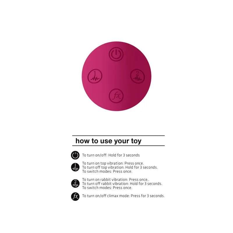 Vive Zosia -  21.3 cm USB Rechargeable Rabbit Vibrator Shots Toys Discreet Intimate Essentials.