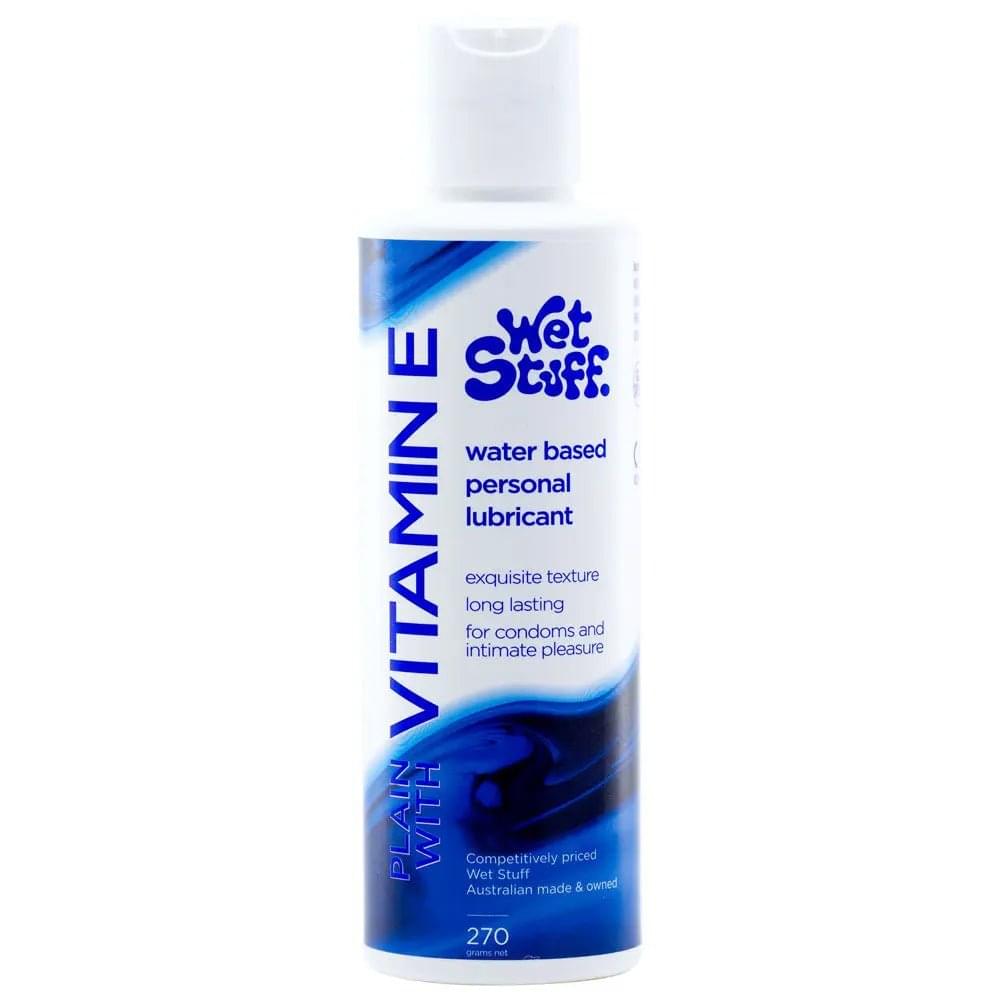 Wet Stuff Plain - 270g Disk - Water Based Lubricant with Vitamin E - 270 gram Bottle Wet Stuff Discreet Intimate Essentials.