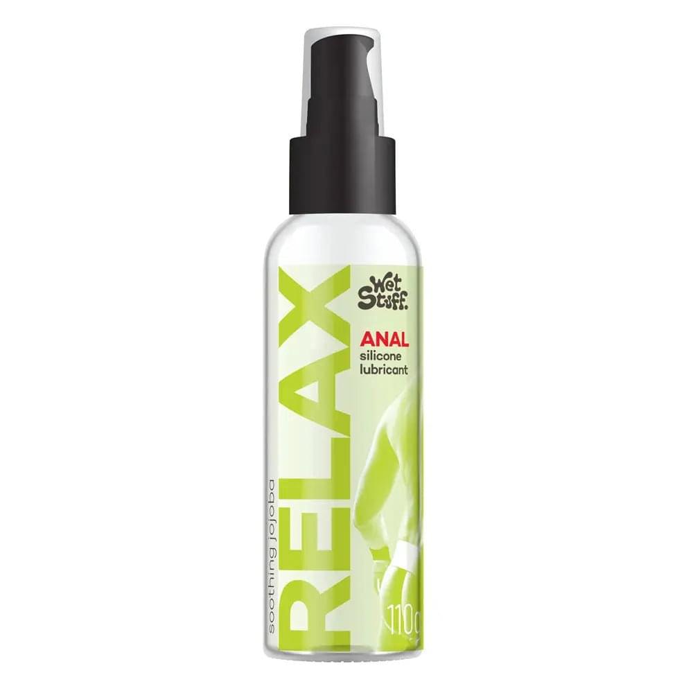 Wet Stuff Relax - 110g Pump - Anal Silicone Lubricant - 110 gram Pump Bottle Wet Stuff Discreet Intimate Essentials.